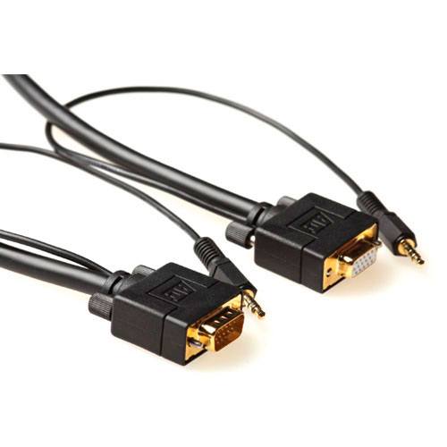 Extensor Cable VGA+Audio Alto Rendimiento Macho/Hembra - 10m